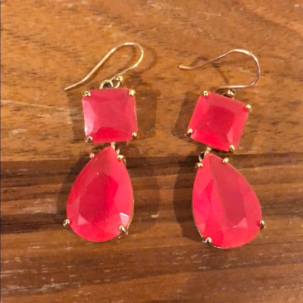 Kate Spade pink drop earrings